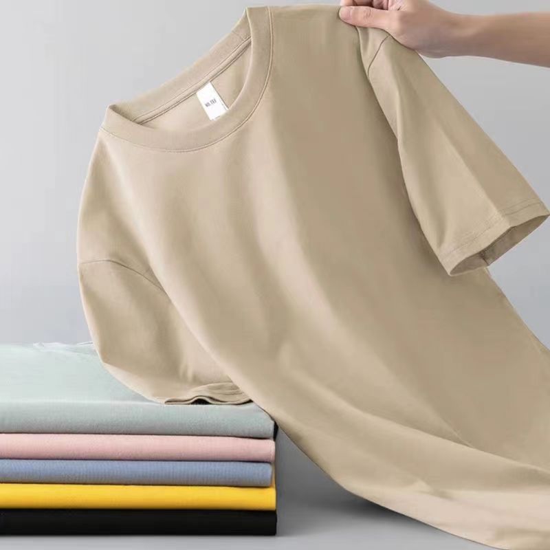 [Solid color short sleeve] Khaki