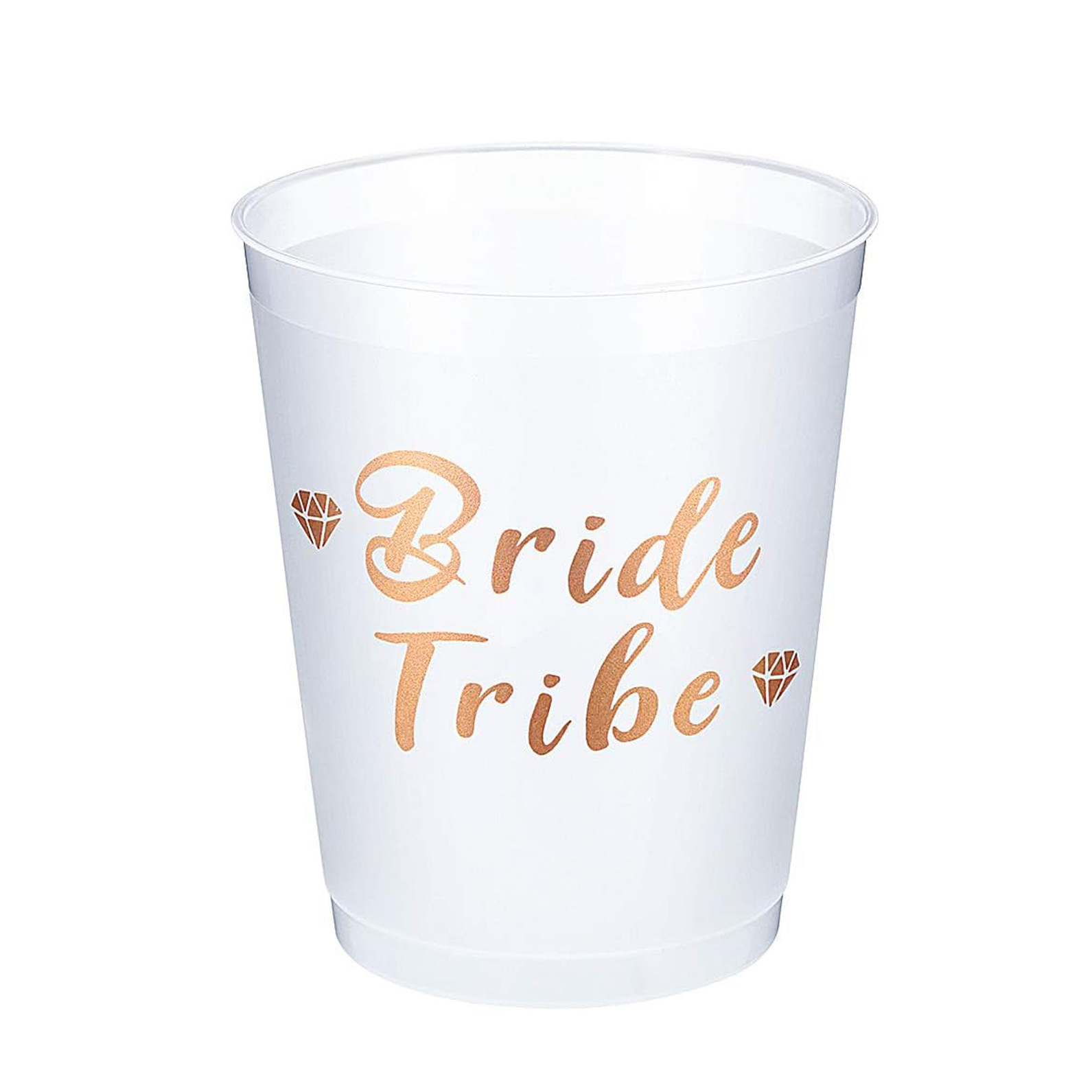 Bachelorette Cup Team Bridal Cup Rose Gold Printing For Wedding Bridal Gifts Engagement Party Decoration