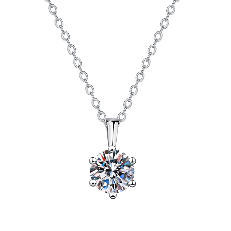 Wish Amazon Classic six-prong pendant, niche personalized pendant for girls, Korean-style Dongdaemun Accessories Necklace