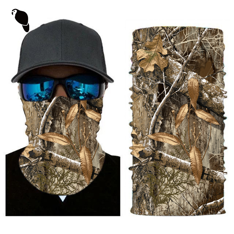 Xunhui Mountain Climbing Magic Headscarf Woodland Jungle Camping Leisure Wind-proof Sweat-absorbent Scarf Outdoor Equipment Branch Printing