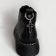 Cross heel shoe buckle