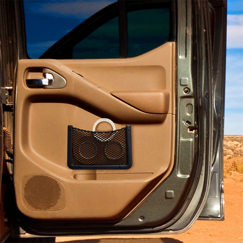 Plastic Frame Car Storage Net Stretch Net Bag Camper Car Storage Net Car Mesh Bag Storage Seat Mesh Bag