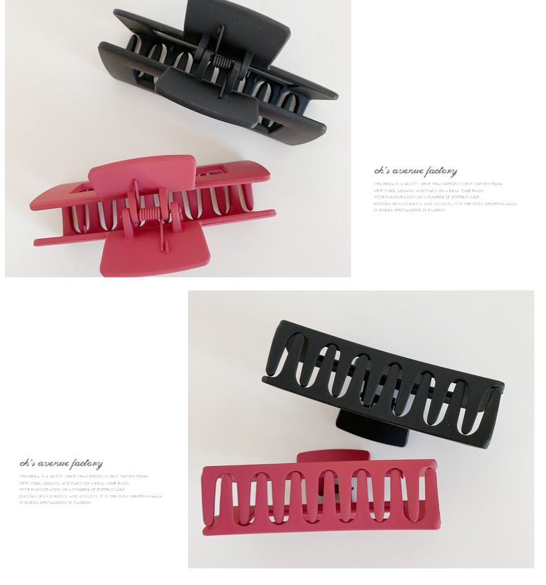  large grip clip Korean bath plate hair clip claw clip back head shark clip matte plastic hair grip wholesale_voghion.com