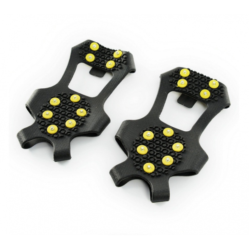 10-tooth simple crampons outdoor mountaineering crampons non-slip shoe cover snow snow claw anti-fall non-slip shoe chain shoe nail