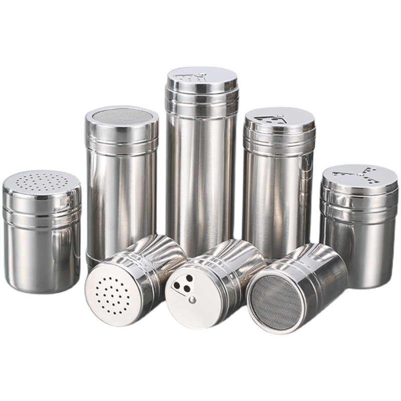 Stainless steel seasoning bottle outdoor barbecue seasoning jar seasoning box jar pepper cumin bottle Jar Spice Commercial