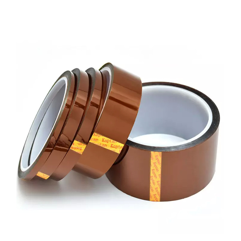 Brown PET polyester film tape lithium battery insulation bandage paint cover anti-Welding seamless high temperature resistant tape