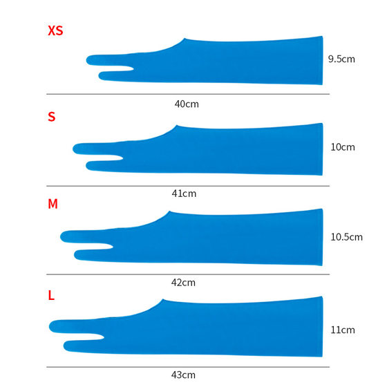 Painting Gloves Lengthened Sketch Drawing Long Gloves Anti-pollution Drawing Two-finger Gloves Long Two-finger Gloves Breathable Drawing