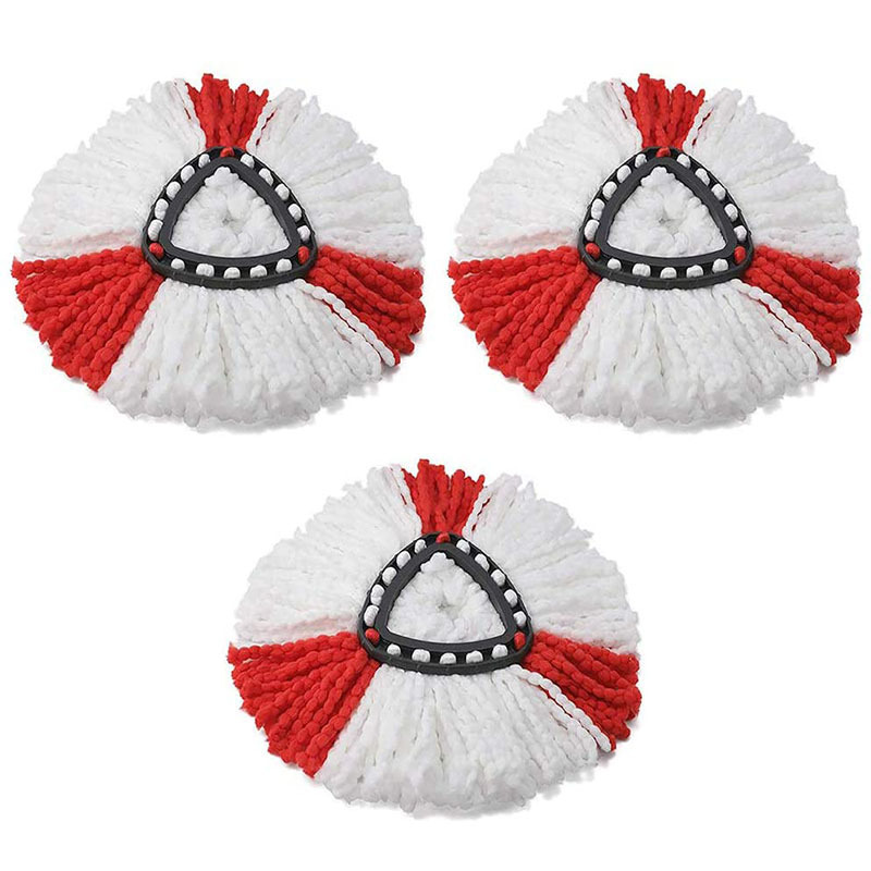Adapted to vileda o-cedar triangle plate rotating mop head fiber replacement cotton head mop accessories