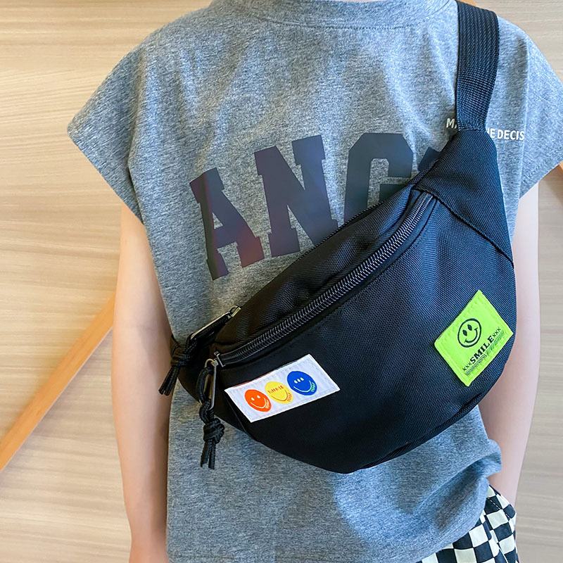 Children's bag New Korean smiley face messenger bag boy casual cute waist bag baby small backpack wholesale foreign trade