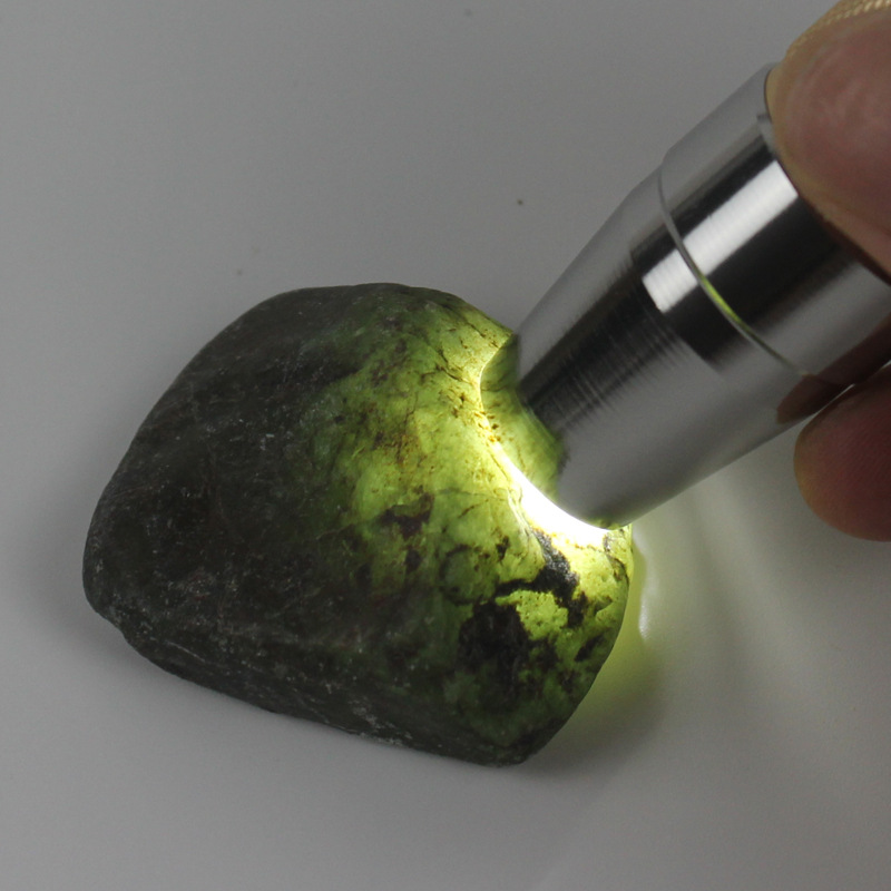 Three light sources shine Jade flashlight strong light identification lamp highlight stone jade jewelry amber beeswax purple light