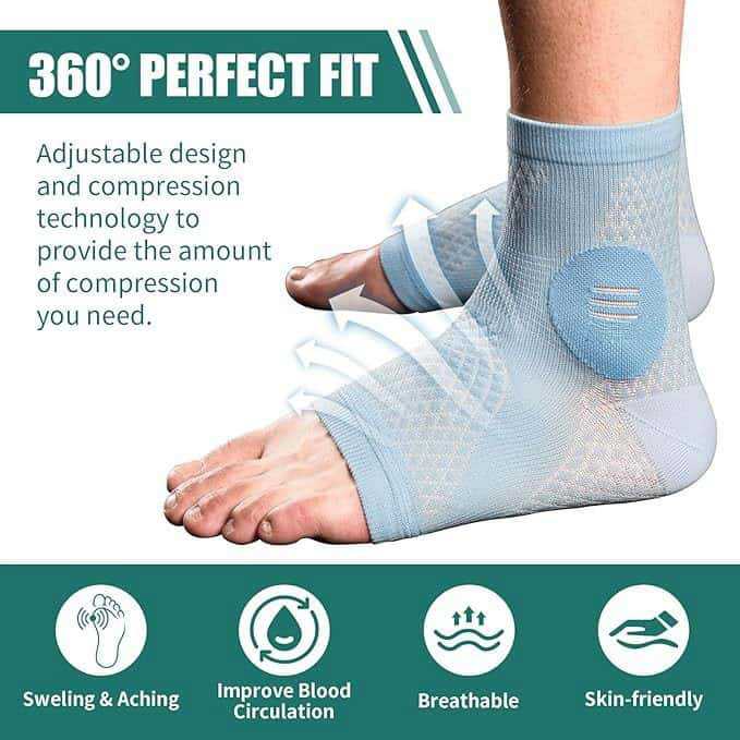 Summer Sports Compression Socks for Ankle Support_voghion.com
