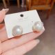 S925 Silver Needle Atmospheric Fashion Flat Pearl Earrings 2023 New Ins Style Niche Design High-grade Earrings