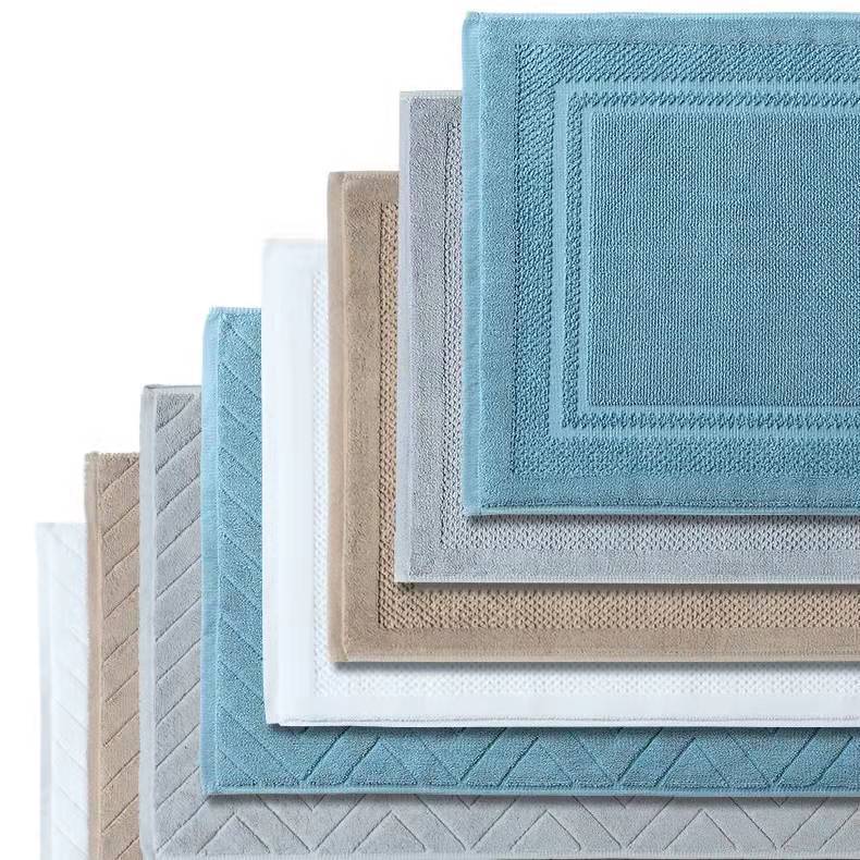 Hotel floor towel thickened cotton bathroom non-slip floor mat bathroom absorbent towel floor mat machine washable household floor towel