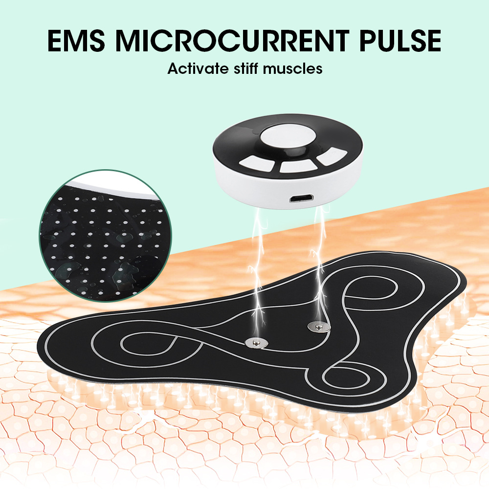 跨境EMS按摩仪腹肌贴 甩脂智能8种模式颈椎手臂腹肌按摩仪