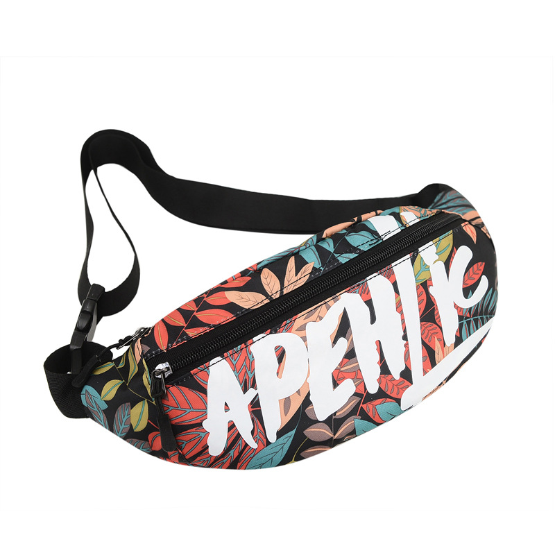 New Fashion Brand Men's and Women's Chest Bag Single Shoulder Crossbody Bag Single Shoulder Bag Motorcycle Korean Style Casual Small Waist Bag Men's Bag Fashion