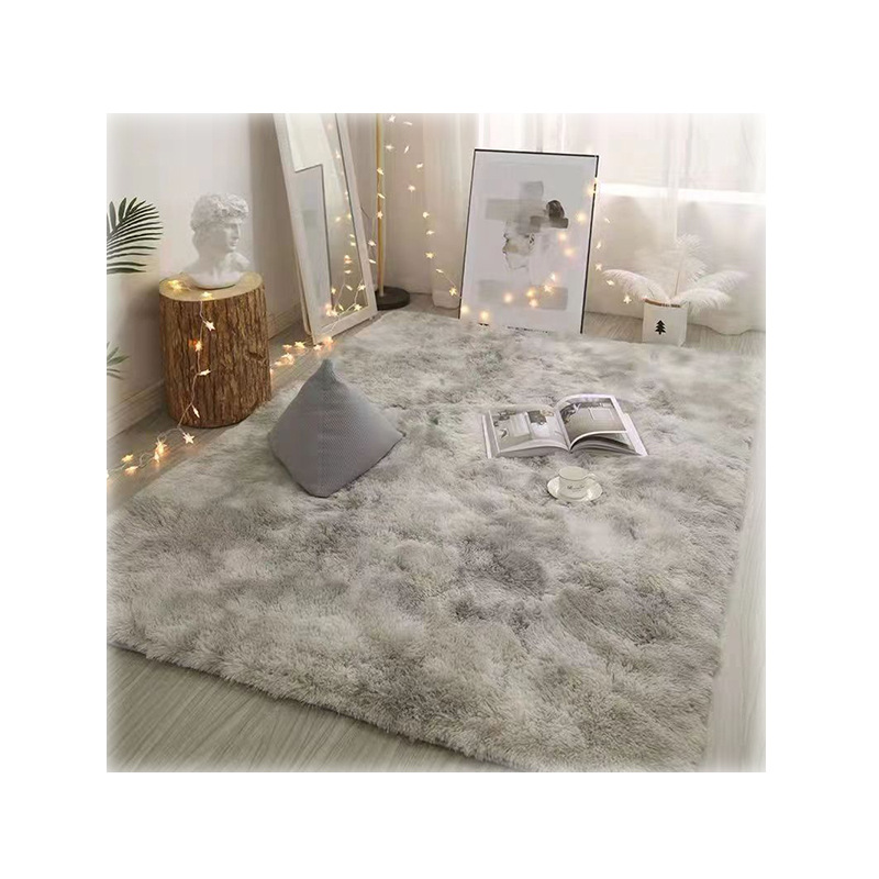 Cross-border Nordic Tie-dye Carpet Wholesale Plush Living Room Bedroom Internet Celebrity Bedside Carpet Mat Home