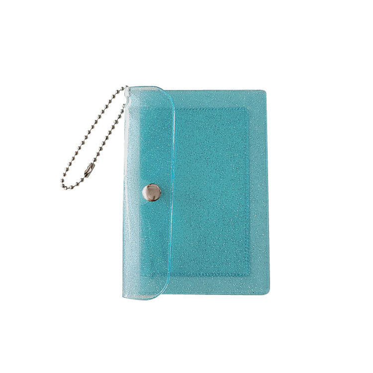 ins Style Transparent Card Holder Student Coin Purse Girl's Heart Card Holder Keychain Meal Card Bus Bank Card Holder