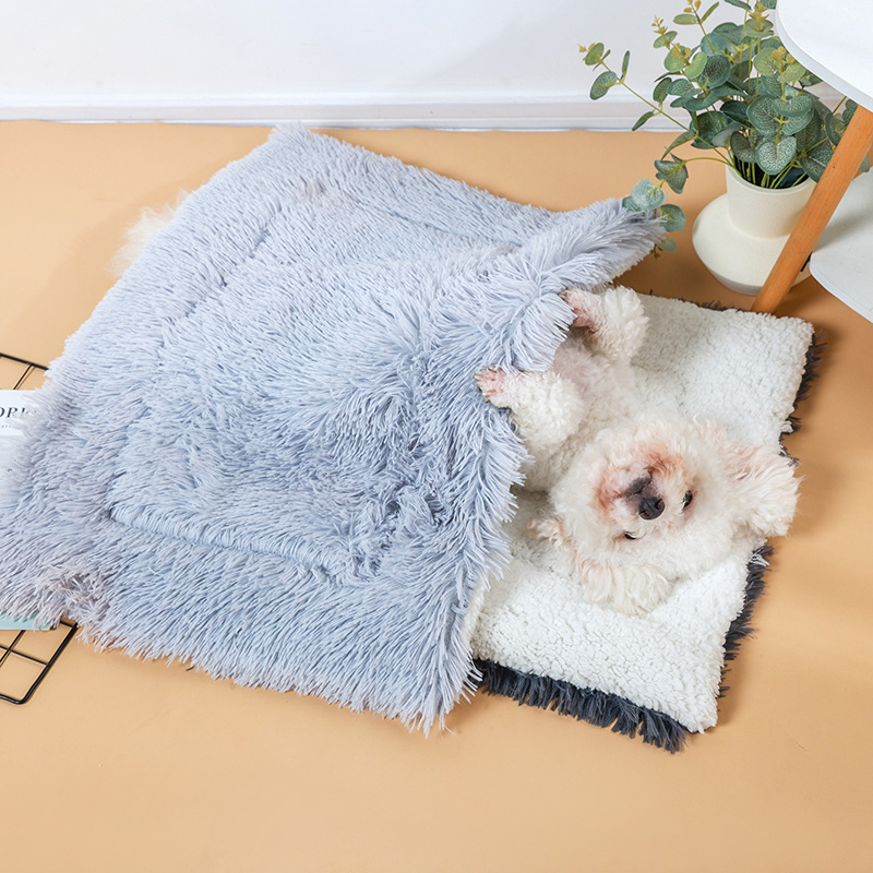 Winter warm pet mat cat Nest winter kennel cat blanket dog floor mat large dog thickened blanket