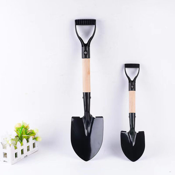 Factory wholesale gardening shovel outdoor tools vegetable planting pine soil shovel worker shovel manganese steel quenching colorful Xiuxiu shovel