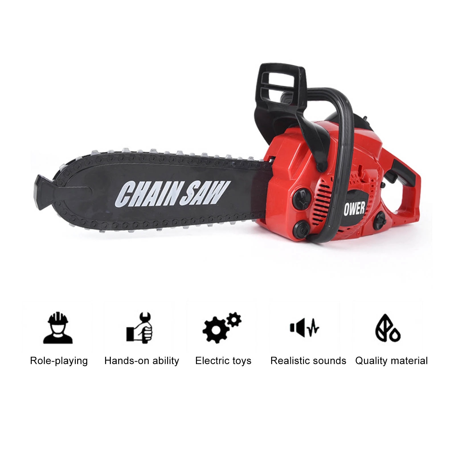 Amazon children's toolbox set baby simulation chainsaw repair tool electric drill repair house toys