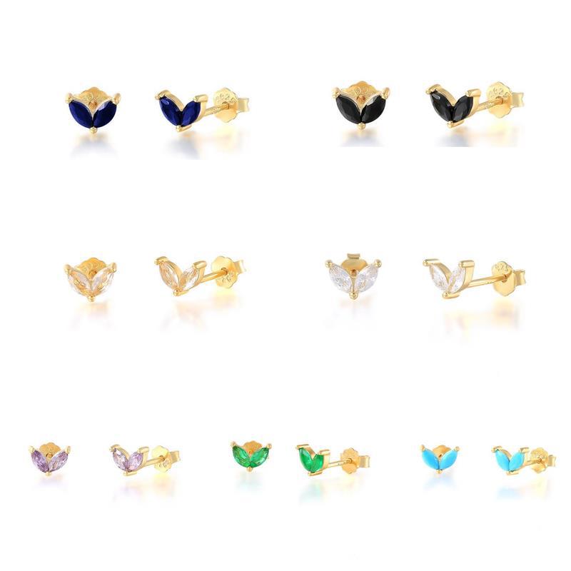 Europe and the United States popular S925 sterling silver diamond butterfly earrings cross-border small Joker girls super cute ear jewelry wholesale