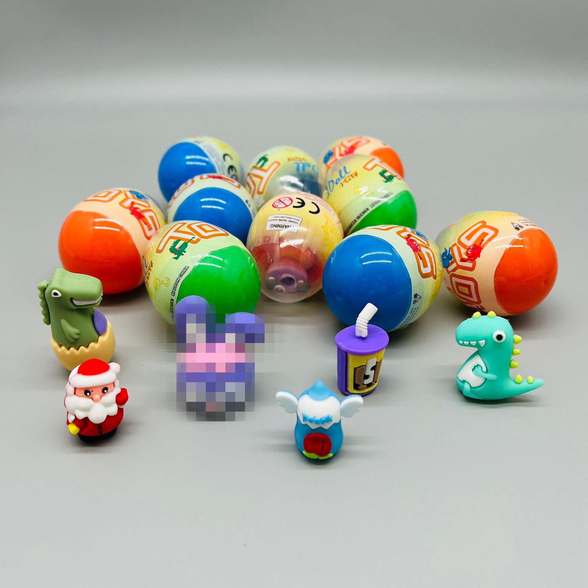 Gashapon toys wholesale coated egg-shaped egg twist 2 yuan egg twist machine doll gift ball twist machine twist