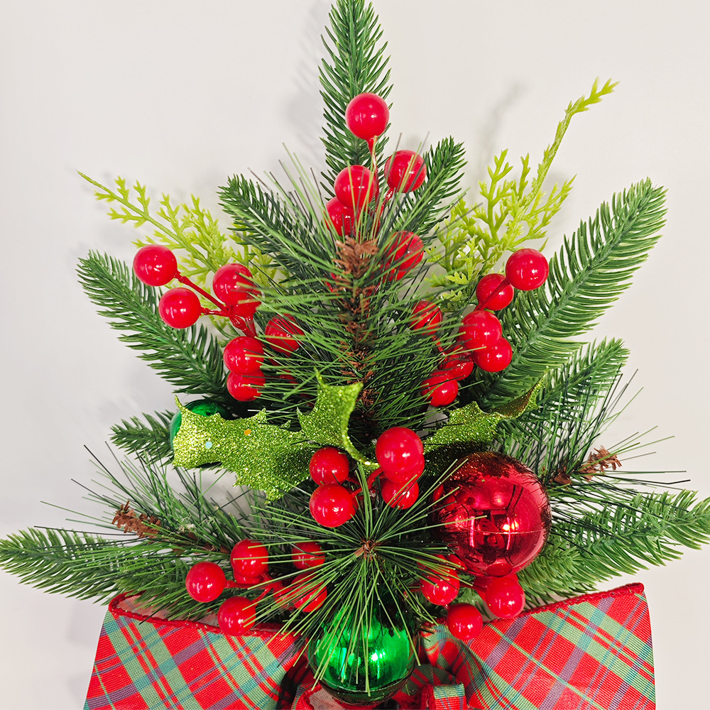 Meihui 2023 Christmas stairs Garland stairs decoration teardrop swags upside down Christmas home hanging ornaments_voghion.com
