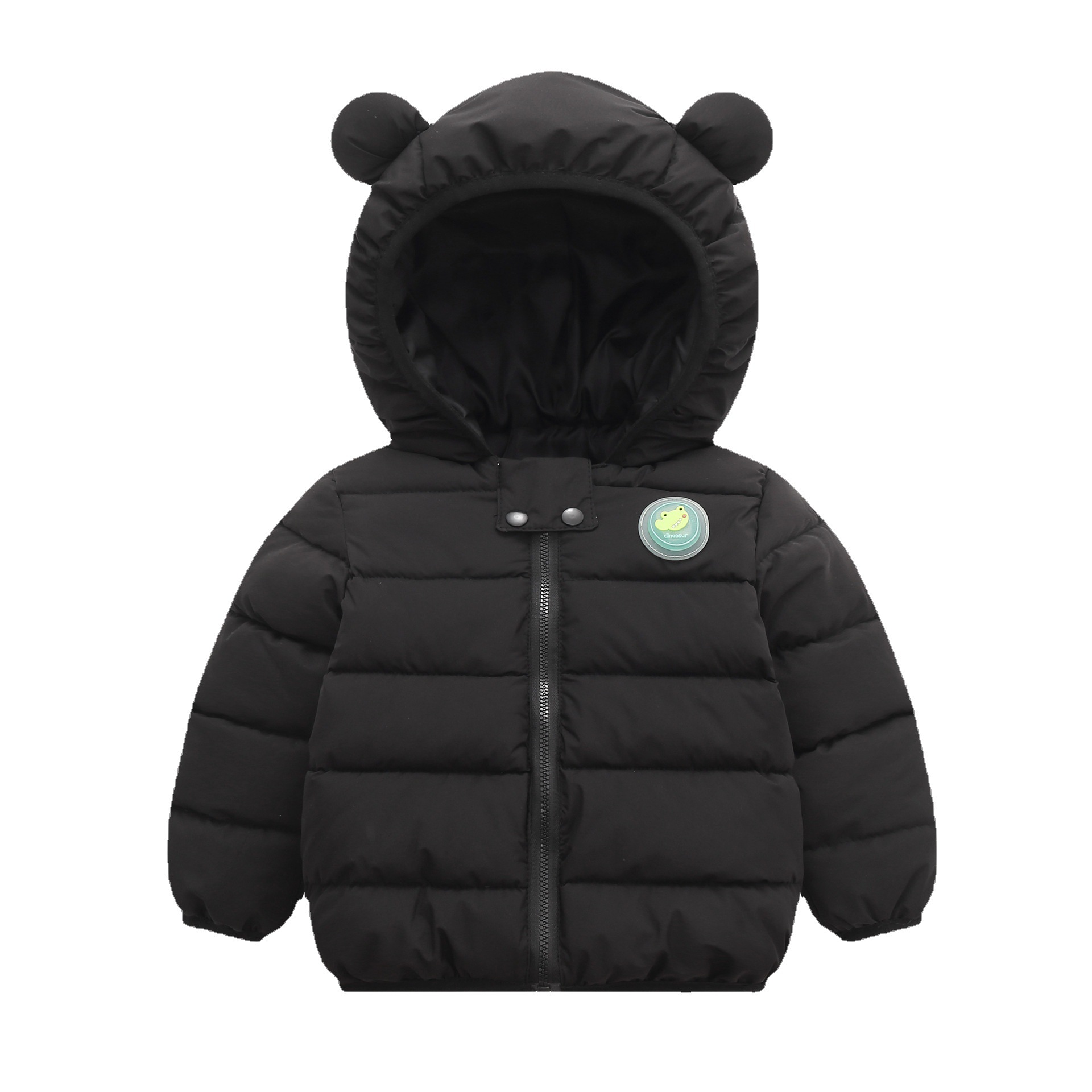 2024 new winter children's flashing light ears cotton-padded jacket children's coat boys and girls baby infant padded cotton-padded jacket