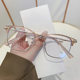 821 reading glasses men's and women's Korean-style business glasses frame middle-aged and elderly half-frame plain anti-blue light presbyopic glasses