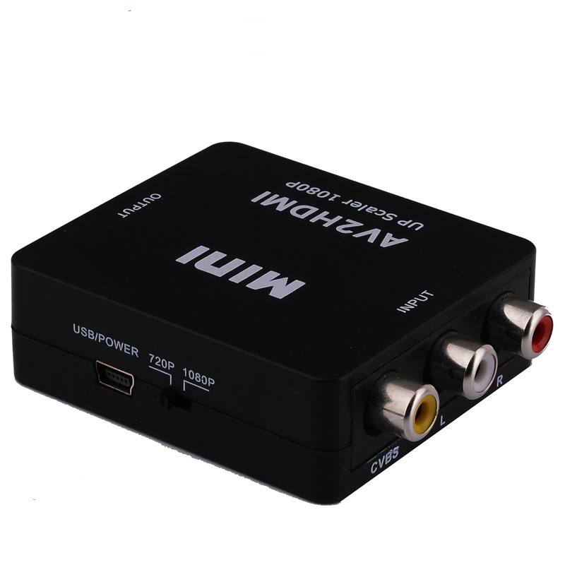 Converter HDMI to AV to HDMI to VGA VGA to HDMI to HDMI small white box RCA black