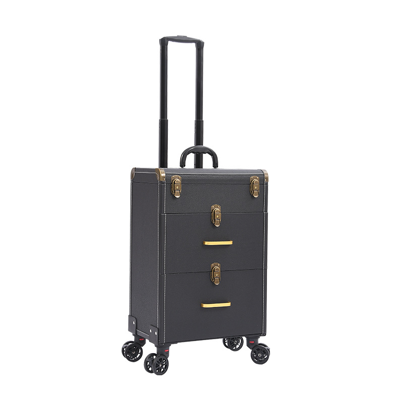 Nail tattoo toolbox eyebrow tattoo teacher special pull rod multi-functional professional multi-layer large capacity cosmetic case Wholesale