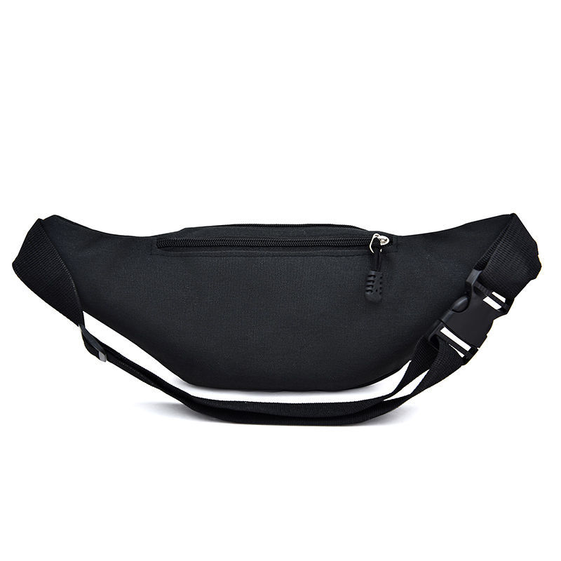 Fashion Men's and Women's Canvas Waist Bag Sports Crossbody Bag Chest Bag Mobile Phone Large Capacity Waterproof Wear-resistant Stall Bag Cross-Border