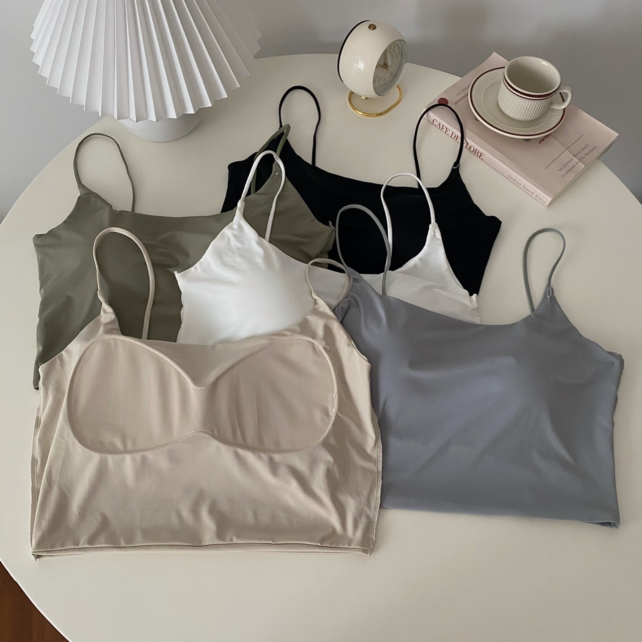 Ice Silk Beautiful Back Fixed Cup Summer Inner Sling Tube Top Anti-running Light Bottoming Outer Wear One-piece Gathered Sexy Chest Wrap