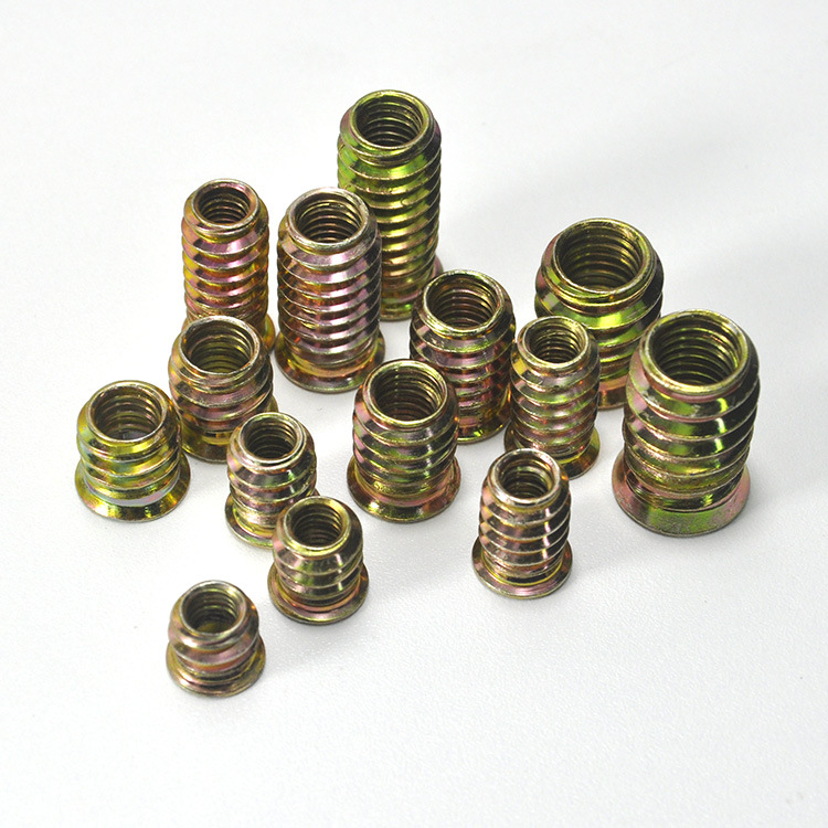 Inch Metric Complete Specification Solid Wood Furniture Connector with Medium Iron Inner and Outer Teeth Nut Countersunk Embedded Nut