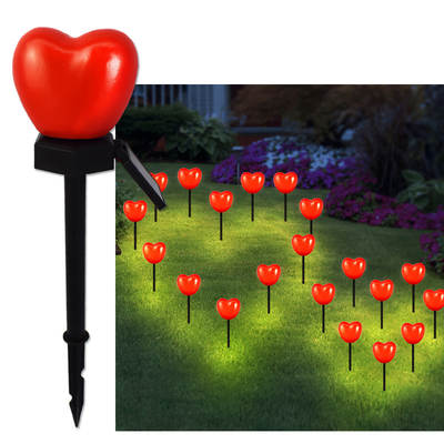 New solar garden lamp outdoor romantic landscape atmosphere decoration love floor lamp villa garden lawn lamp