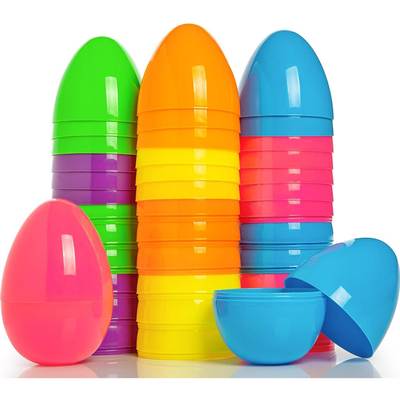 Cross Border Easter Egg Large Size Egg Twisted Egg Plastic Egg Shell Dinosaur Colored Egg Shell DIY Egg