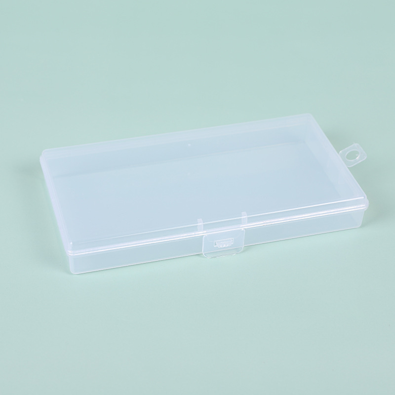 KH10 large long PP new transparent plastic large rectangular PP empty box mask storage box wholesale desktop beaded