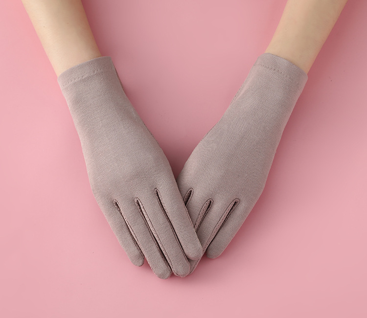 Guanti da guida con protezione solare, estivi, sottili, in cotone, resistenti ai raggi UV, traspiranti, antiscivolo, corti, per equitazione, all'aperto, per donne_voghion.com
