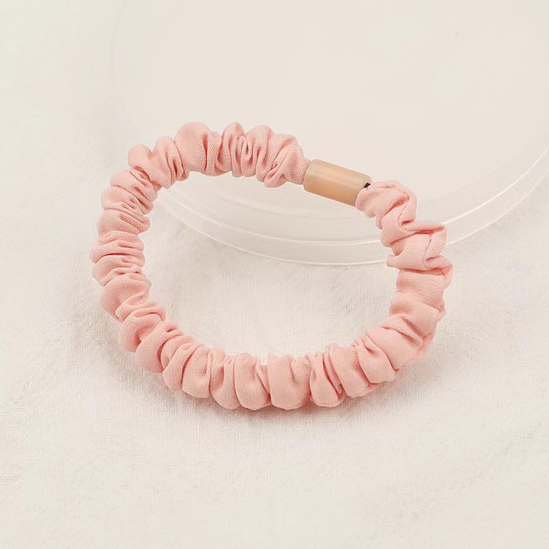 Spring and Autumn Cream Small Intestinal Ring Manual DIY Hair Ring High Elastic Hair Band Fresh All-match Headband Hair Accessories