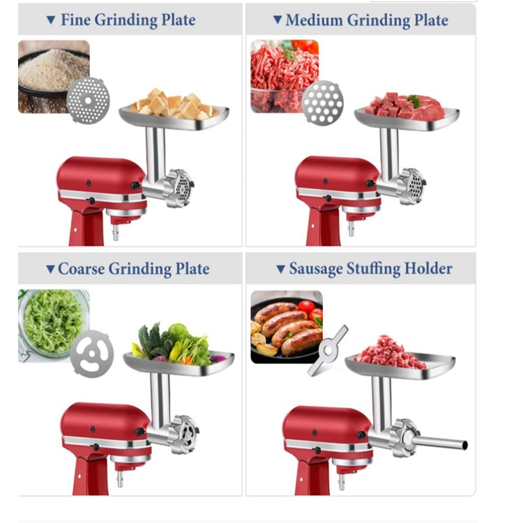 Factory cross-border Kitchenaid kitchen baokai food Yi chef machine meat grinder accessories blade tray spare parts