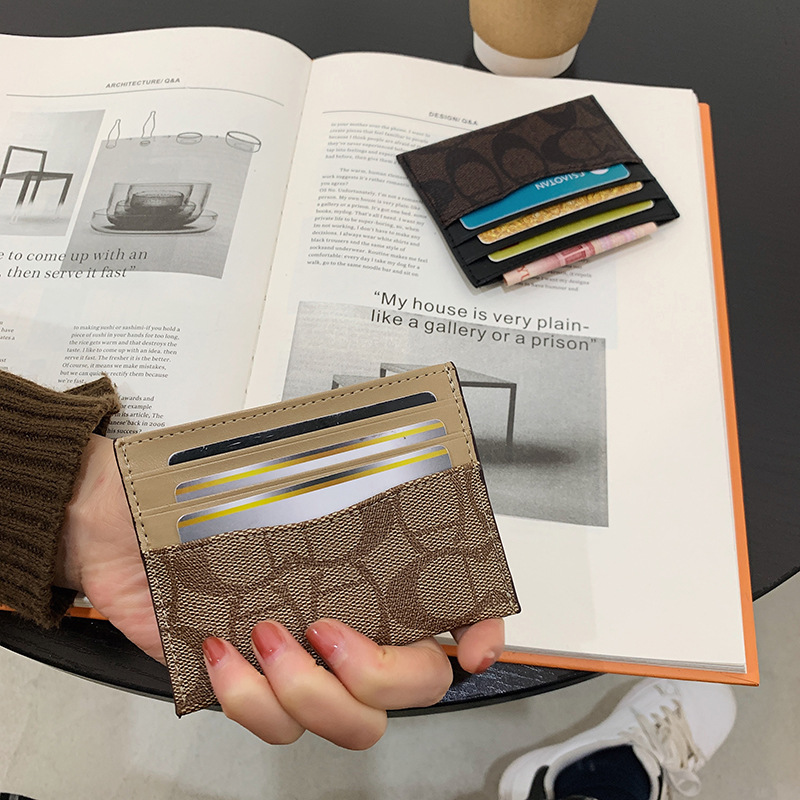 Card Holder women's small ultra-thin exquisite high-end mini simple ins trendy new credit bank card holder personalized retro