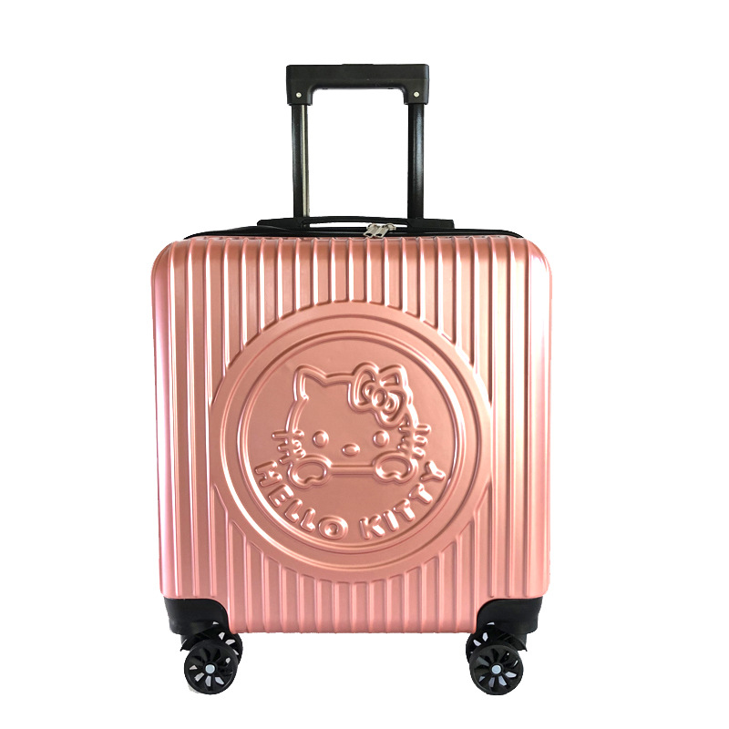 New 20 inch children's trolley case cute kitten cartoon luggage universal wheel boarding case large capacity suitcase