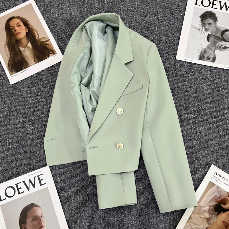 Short Women's Small Suit Jacket Women's Autumn 2024 New Style Small Elegant Casual All-match Small Suit Jacket
