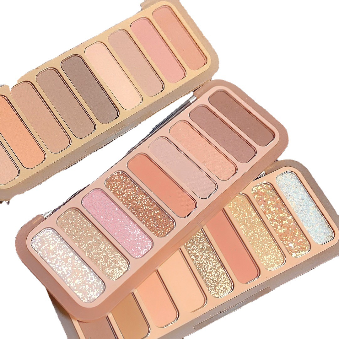 2023 new pearlescent 9-color eye shadow fine flash matte delicate not easy to take off makeup makeup makeup plate factory wholesale