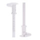 Embroidered plastic caliper plastic sliding measurement eyebrow ruler eyebrow positioning eyebrow Card Factory Direct label