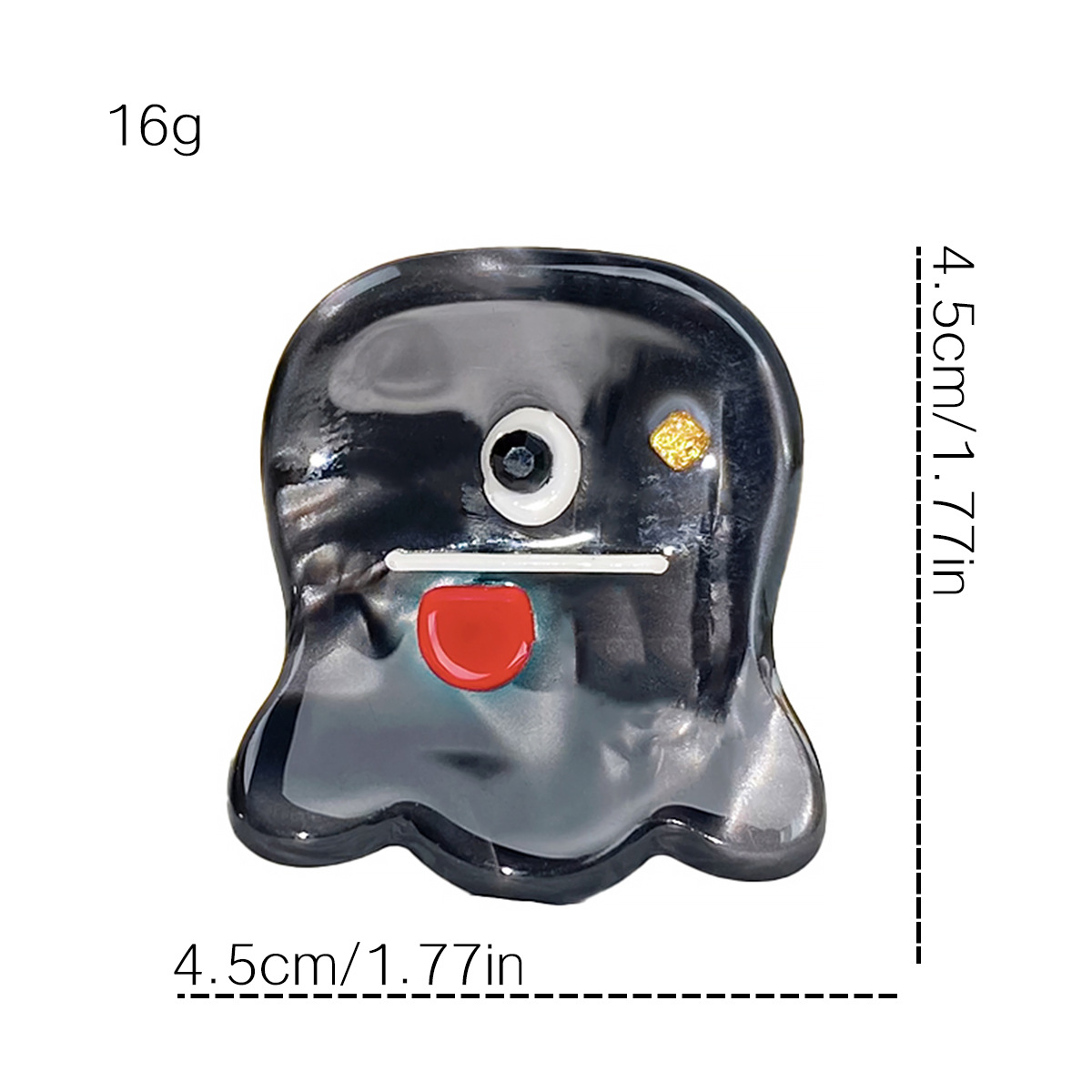 Baifeiya kleine Acetat-Haarspange, süße kleine Monster-Haarnadel, Geisterpferdchen, Mädchen, Herz-Haarspange, hoher Pferdeschwanz, Haarschmuck, Kopfschmuck_voghion.com