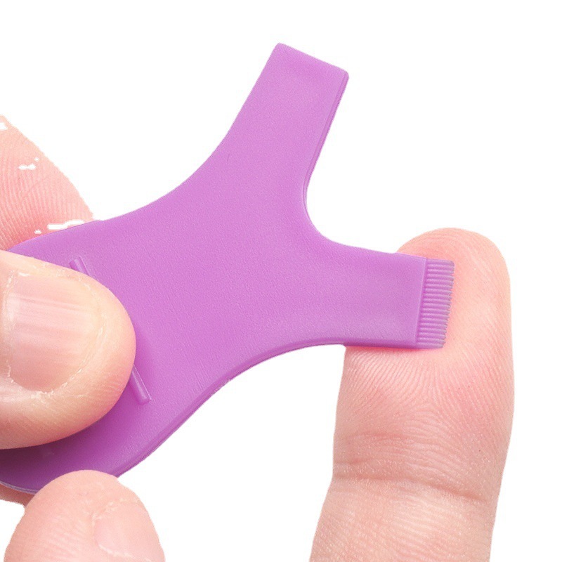 10 pc/pack grafting eyelash aid Y-shaped mascara brush eyelash silicone brush eyelash tool batch