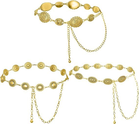 Cadena de cintura de metal retro transfronteriza europea y americana, accesorios de cintura bohemios de estilo étnico delgado y simple para mujer, cadena corporal para chica sexy_voghion.com