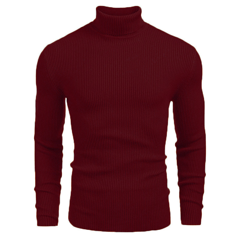 2023 foreign trade Men's sweater men's turtleneck sweater autumn and winter European and American men's sweater long sleeve pullover sweater
