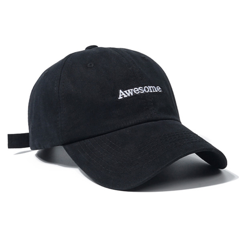 New candy color big head hat female spring and summer peaked cap sun protection hat English letter baseball cap for men
